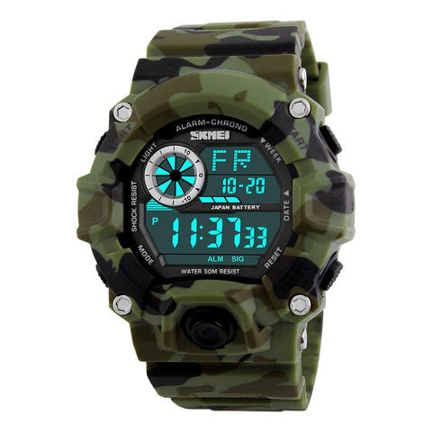 Camouflage Digital Wrist Watch