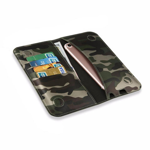 Fashion Camouflage Stand Wallet